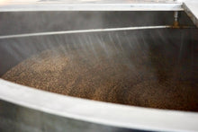 Load image into Gallery viewer, Pale Export Brown Malt in a mash tun being sprayed with water